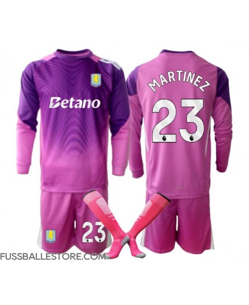 Günstige Aston Villa Emiliano Martinez #23 Torwart 3rd trikot Kinder 2025-26 Langarm (+ Kurze Hosen) Günstige Aston Villa Emiliano Martinez #23 Torwart 3rd trikot Kinder 2025-26 Langarm (+ Kurze Hosen)